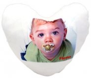 Coussin photo coeur personnalis�