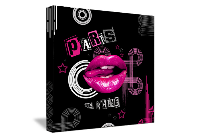 Tableau Décoration Lips Pink de Paris