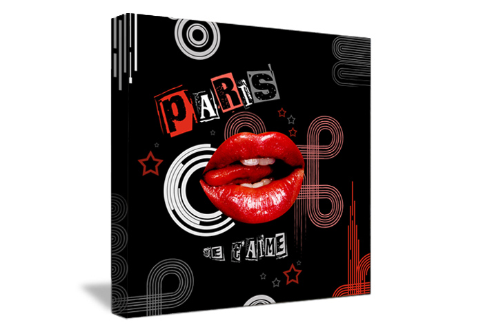 Tableau Décoration Lips Red de Paris