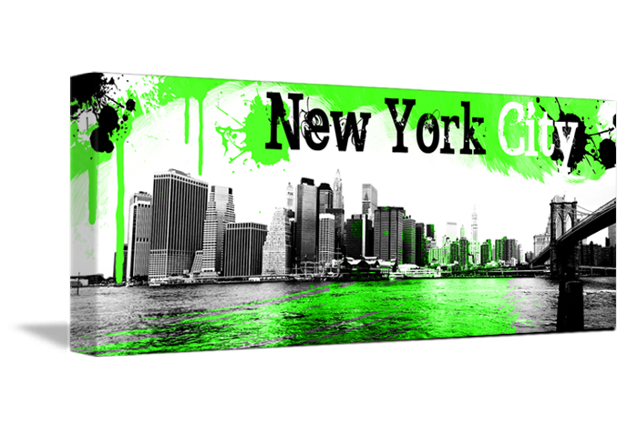 Tableau décoration Pano Green de New York