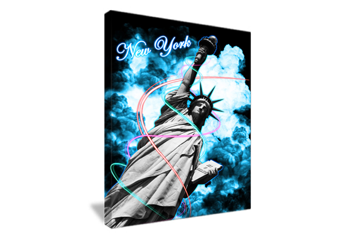 Tableau décoration Liberté Blue de New York