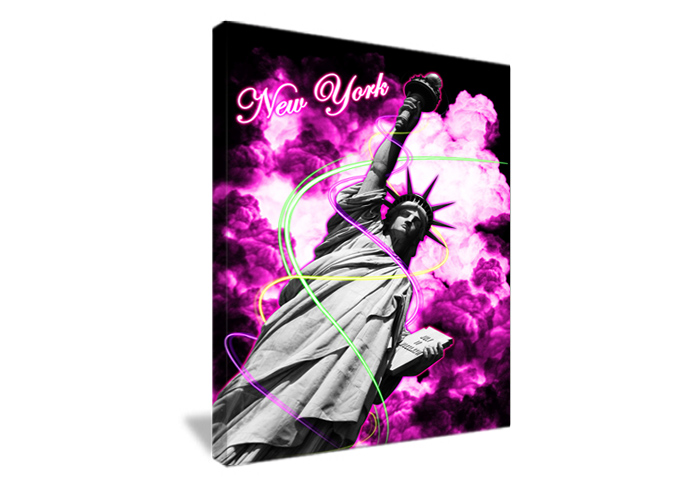 Tableau décoration Liberté Pink de New York