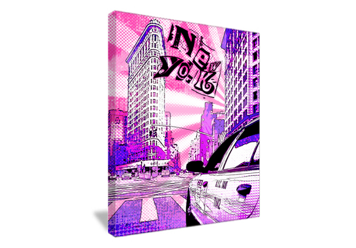 Tableau décoration Taxi Pink de New York