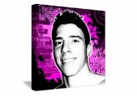 Portrait Pop 80x80cm Pink city