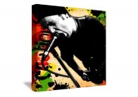 Portrait Pop 80x80cm Caution