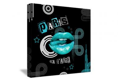 Tableau Décoration Lips Blue de Paris