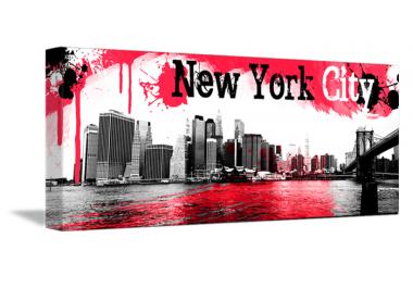 Tableau décoration Pano Red de New York