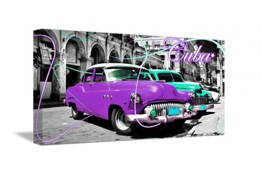 Tableaux décoration Néon Purple de Cuba