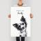 Portrait de chien 2 &#x00002192; je choisis le format et le support d'impression : Plexiglas 60x80 cm